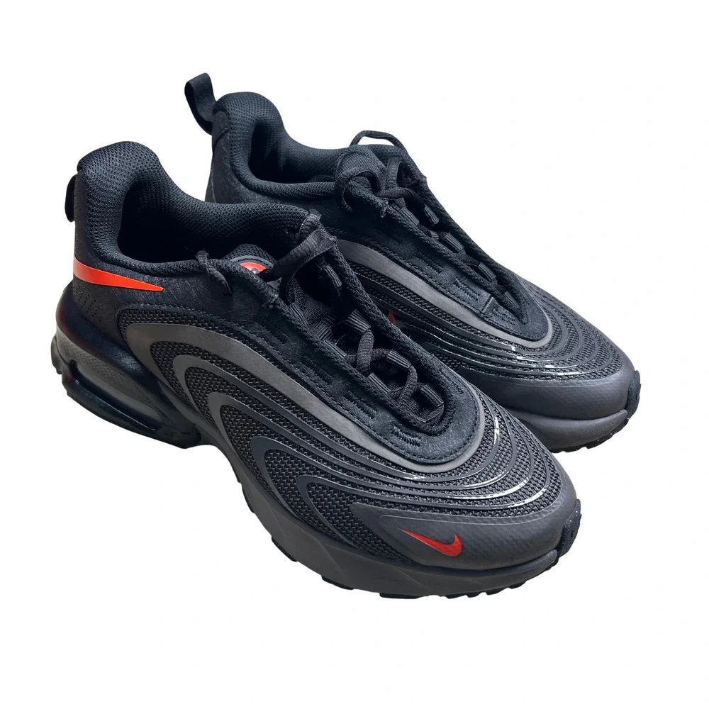 Nike Air Max Fire GS Kids 4.5Y Ash Orange Black IF2622-200 Athletic Sneakers